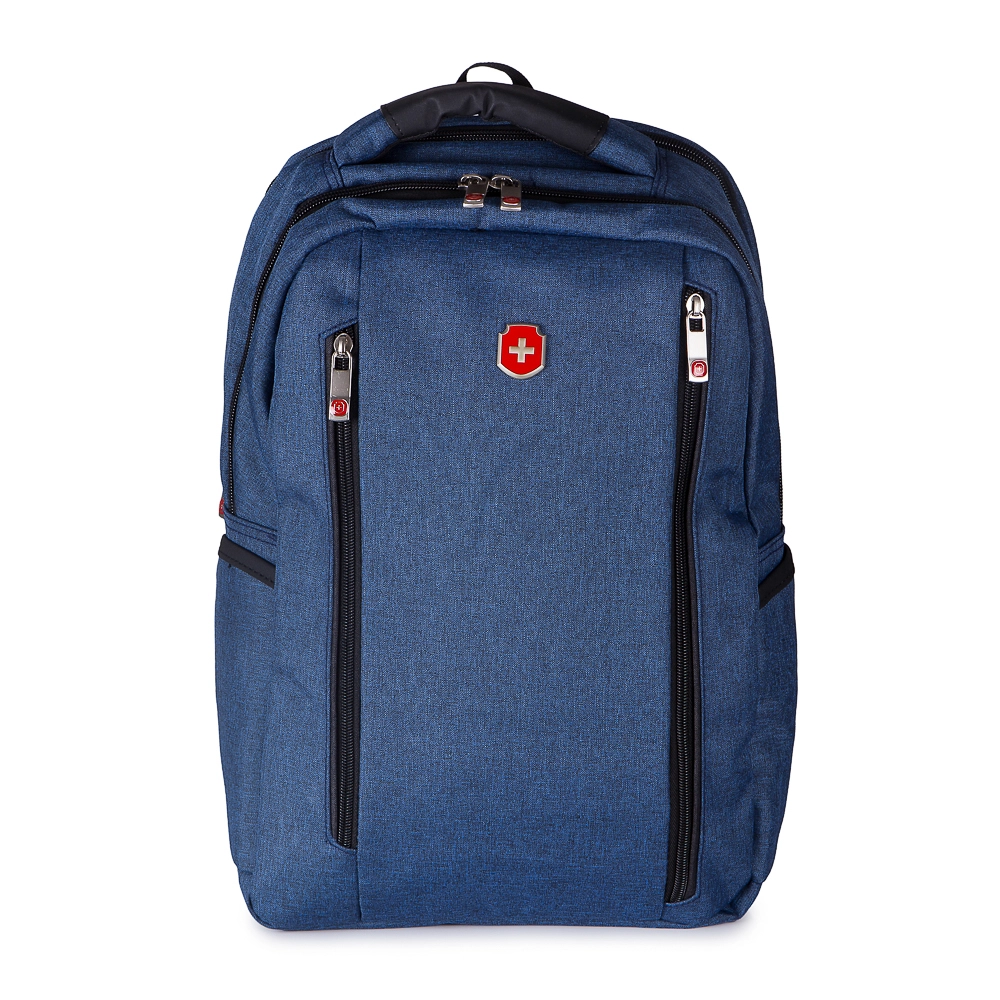 Mochila para Notebook Executiva em Poliéster Nobre Swissland Genebra Azul Marinho