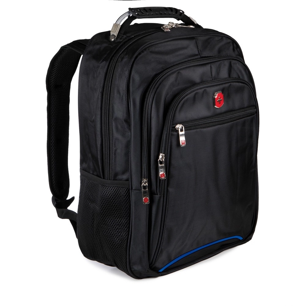 Mochila Para Notebook Executiva Swissland em Poliéster Nobre com Cabo de Aço 18 Preta 