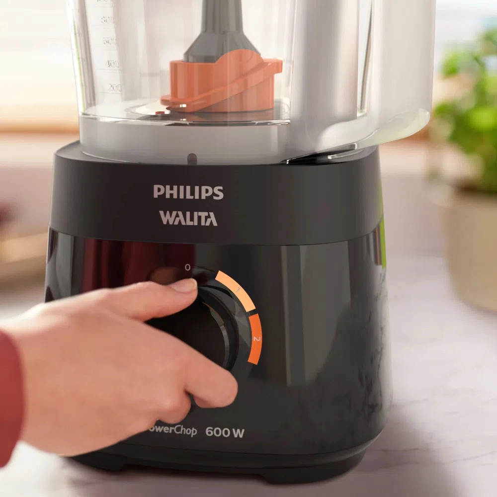 Multiprocessador Philips Walita 600w Powerchop RI7300 Preto