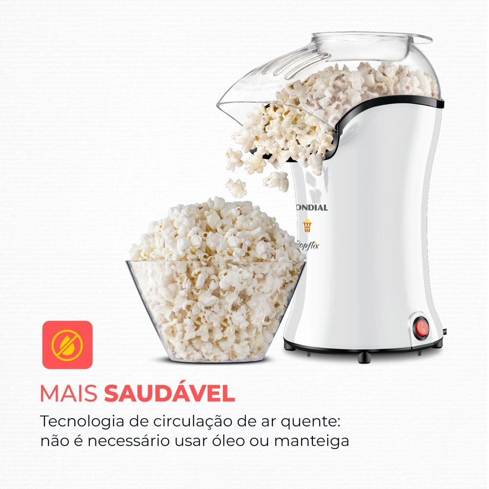 Pipoqueira Mondial PopFlix Pp-04 1200w Branco