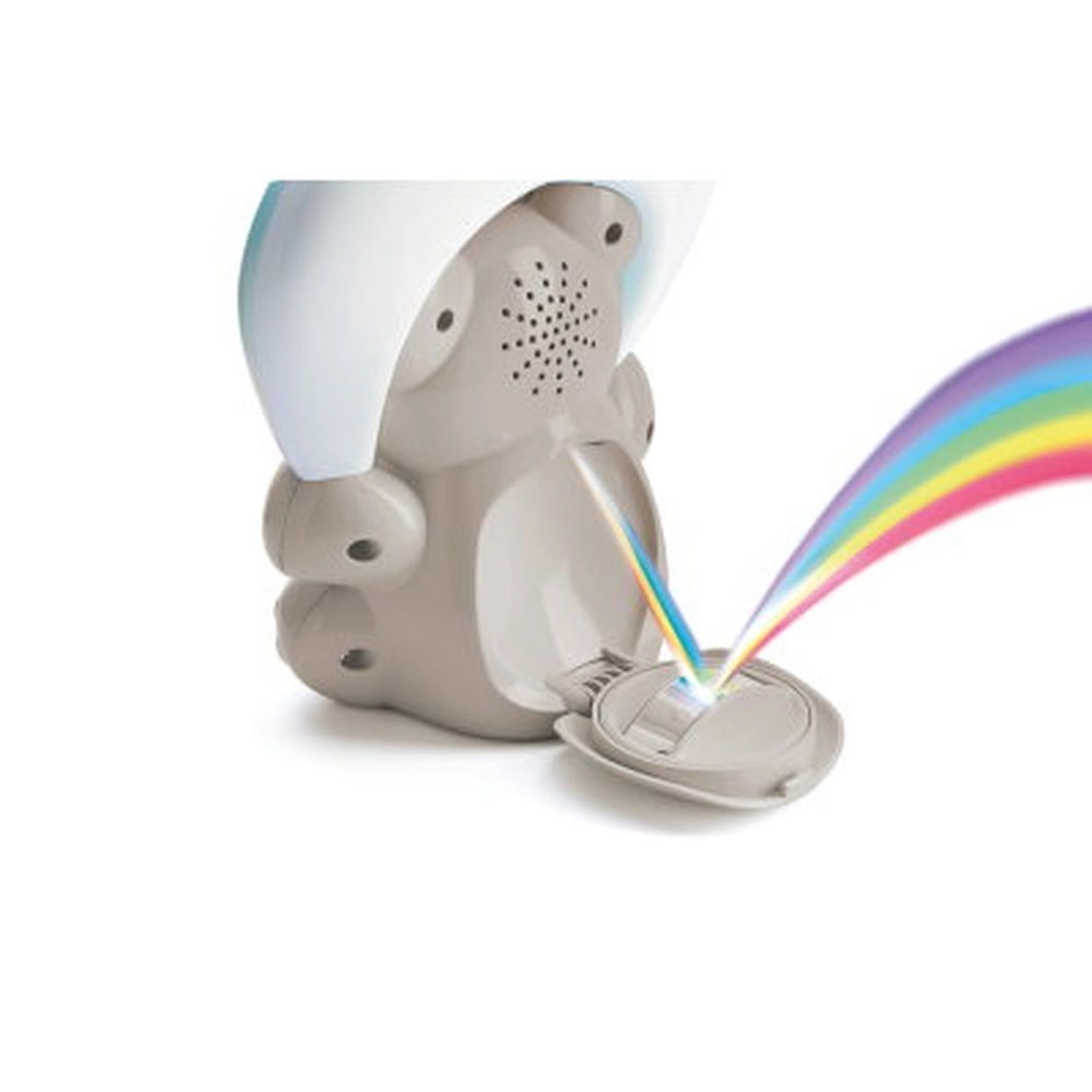 Projetor Infantil Arco Iris Chicco Luminaria Ursinho Rainbow Neutro com Musicas Bege