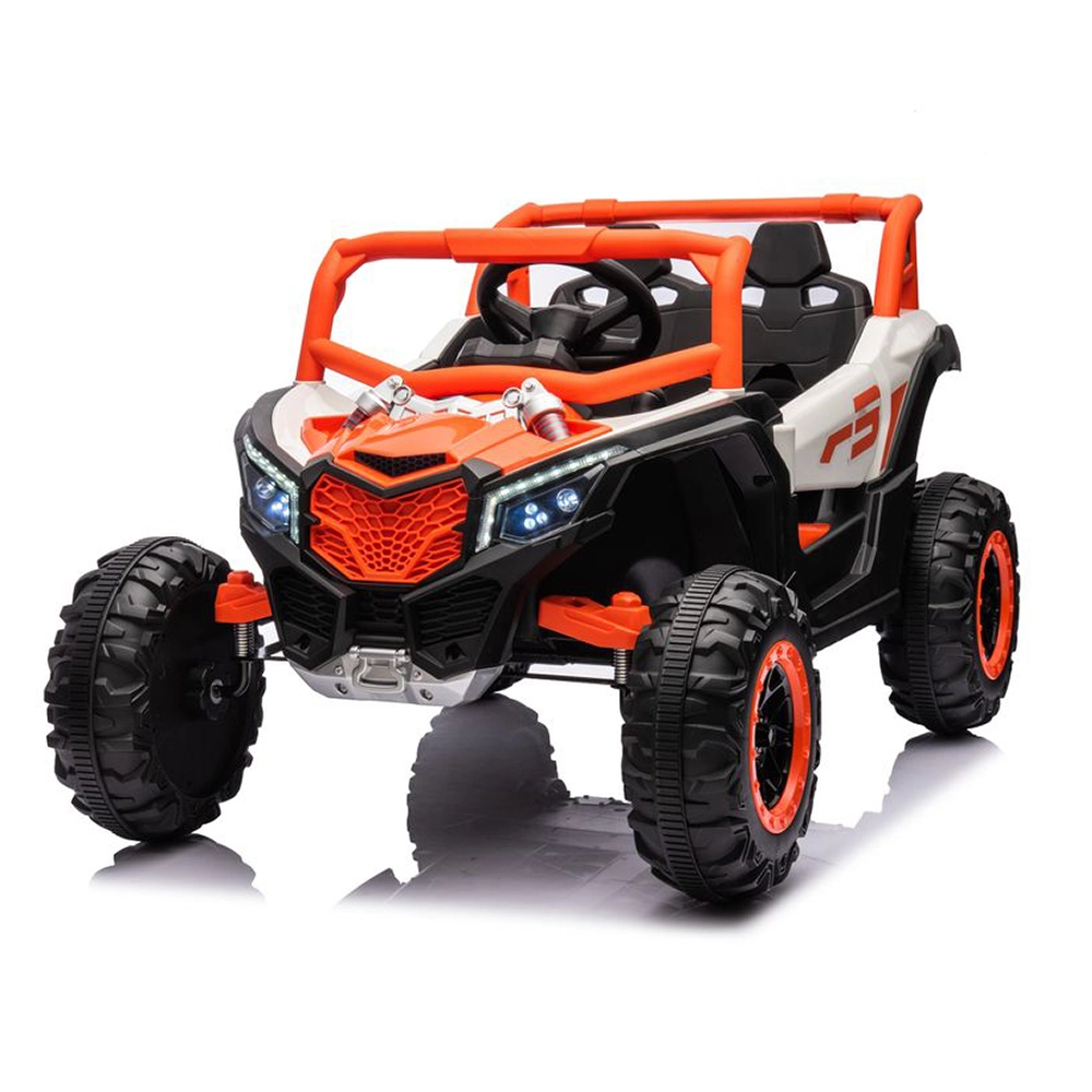 Quadriciclo Utv Carro Elétrico Infantil 12v Bang Toys R3 com Controle Remoto Laranja