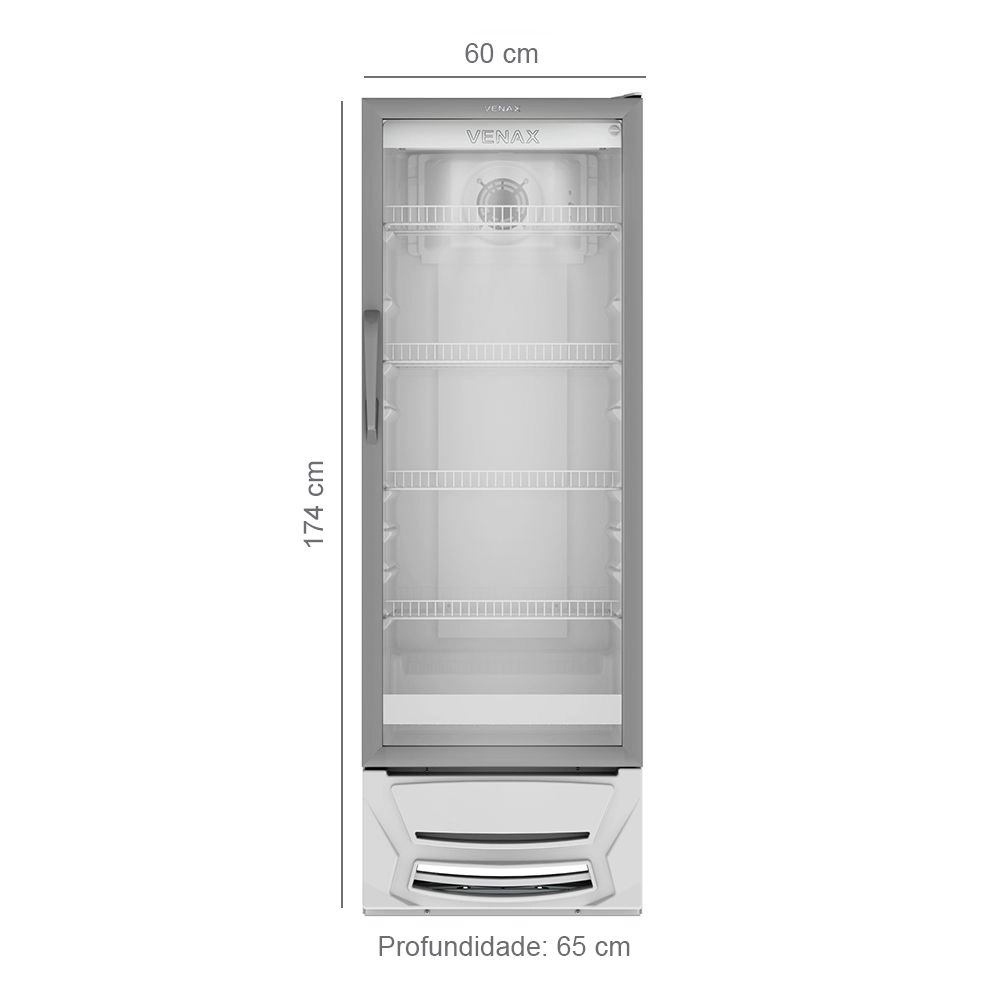 Refrigerador Expositor Vertical para Bebidas Venax VV 300 Litros Branco 127v