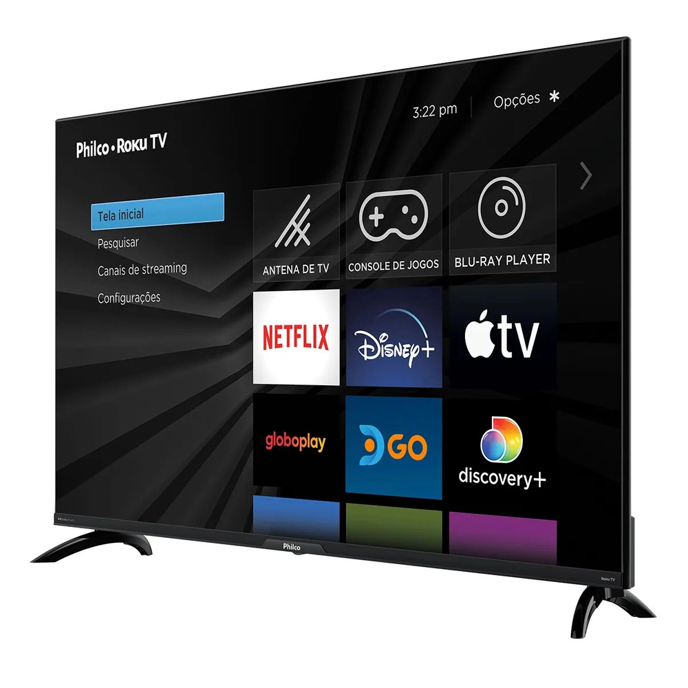 Smart Tv 43 Philco PTV43G7ER2CPBLF Led Dolby Áudio Preto