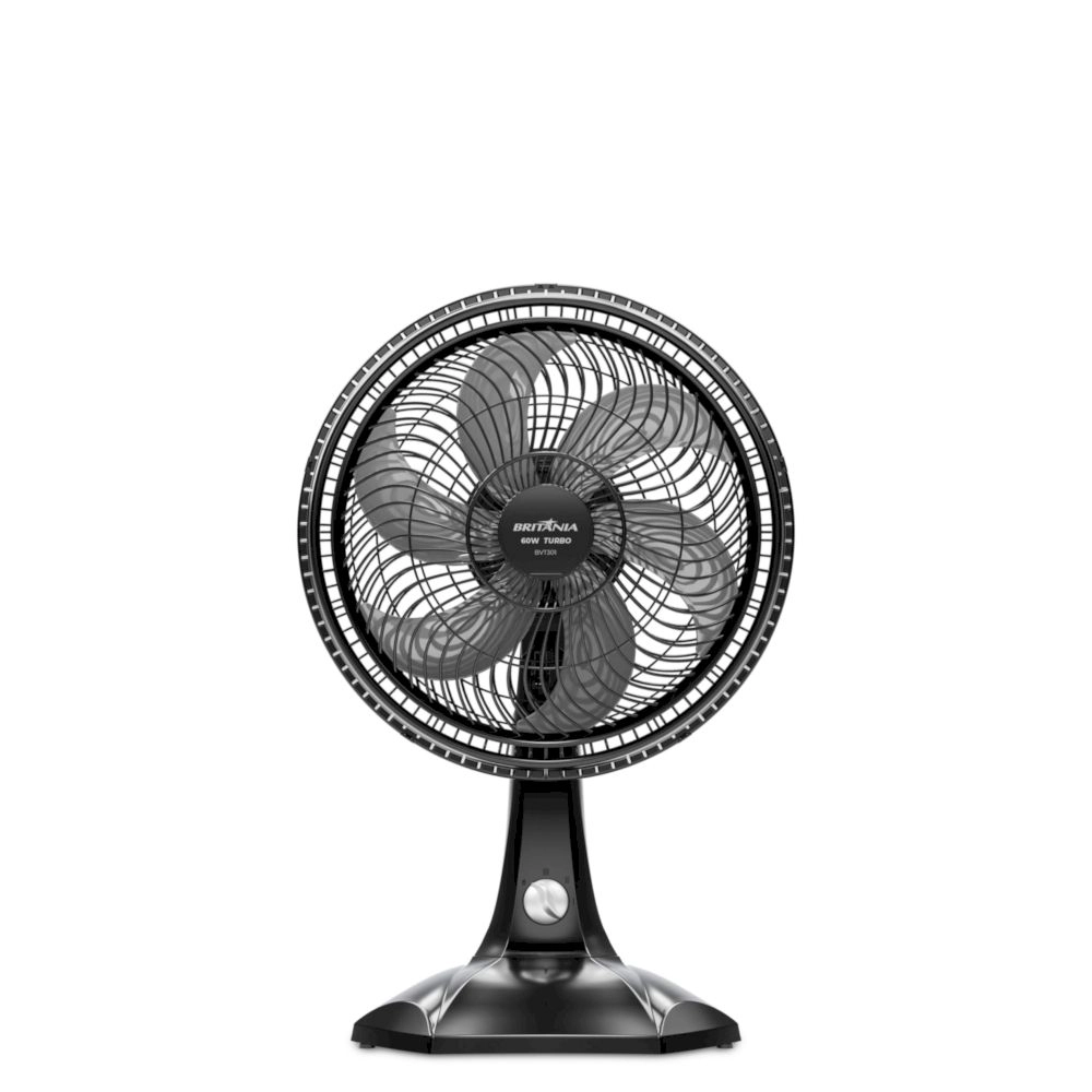 Ventilador de Mesa Britânia BVT301 60w Maxx Force Preto 220v